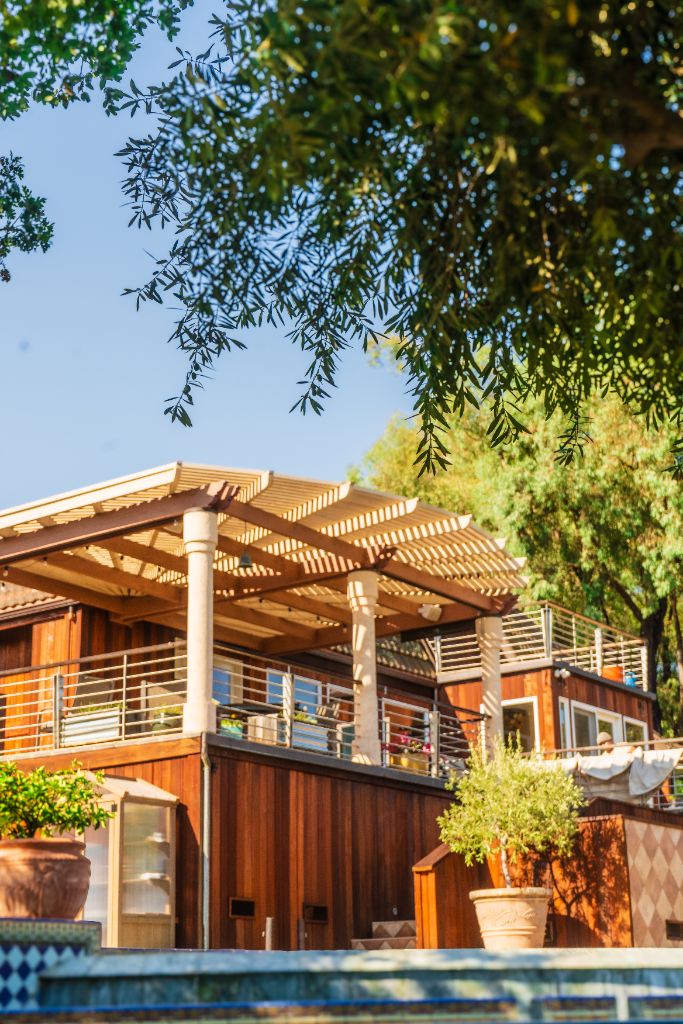 Custom NorCal estate after professional wood staining by Milestone Painting