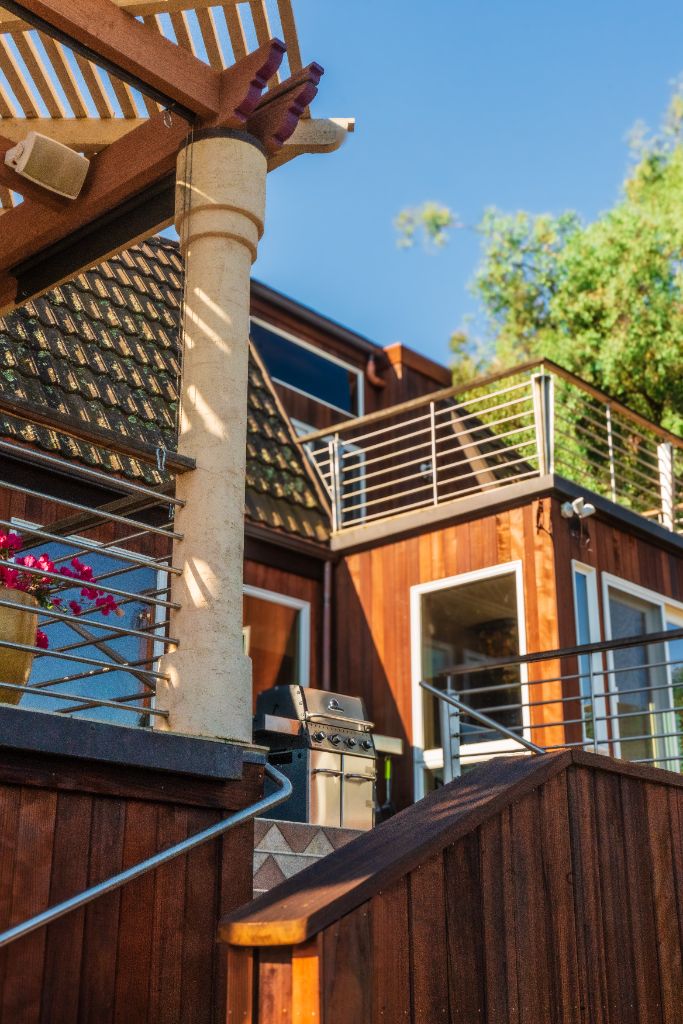 Estate side exterior — professional staining, Milestone Painting